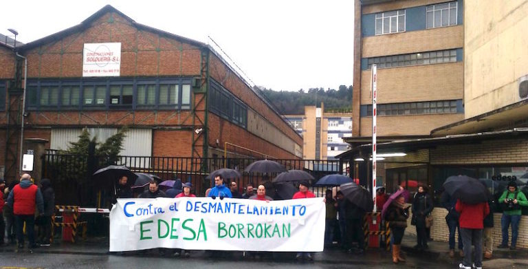 Las y los trabajadores de Edesa se movilizan en contra del desmantelamiento y en favor del empleo