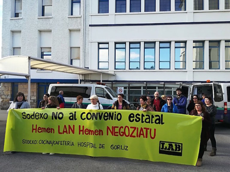 Nos hemos movilizado en Gorliz contra el convenio estatal