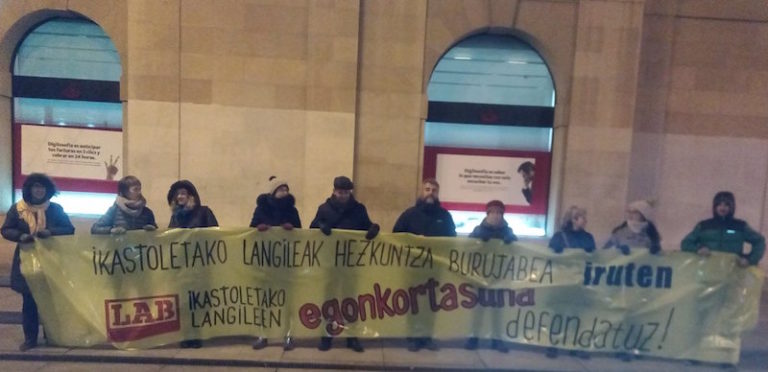 Hemos reivindicado la creación de una tercera red educativa con las ikastolas, en defensa de la estabilidad de los y las trabajadoras
