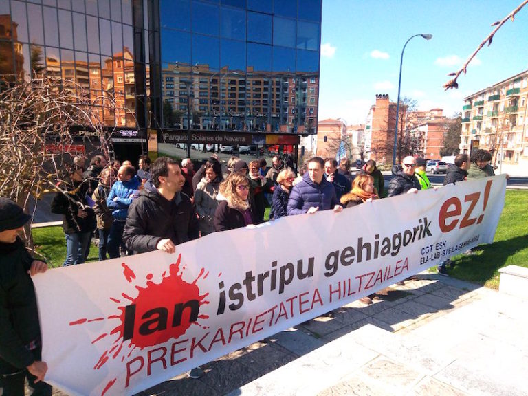 Nafarroako Lan Departamentuaren aurrean salatu ditugu lan heriotzak
