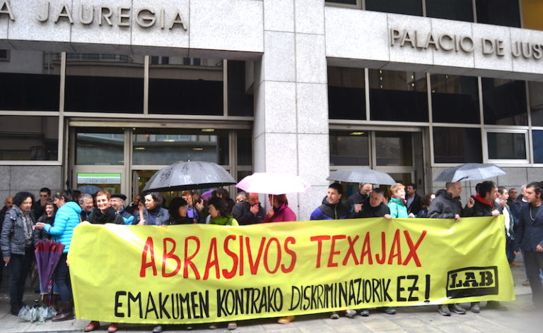 Hemos denunciado frente a los juzgados que Abrasivos Texajax discrimina a las mujeres