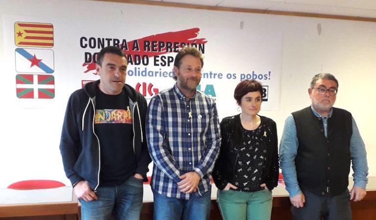Sindicatos hemos denunciado la represión del Estado español