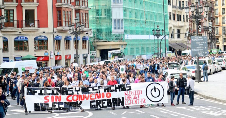 Hemos propuesto un calendario de movilizaciones en Oficinas y Despachos de Bizkaia