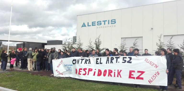 Convocan paros en Alestis para denunciar el despido de un trabajador que estaba de baja