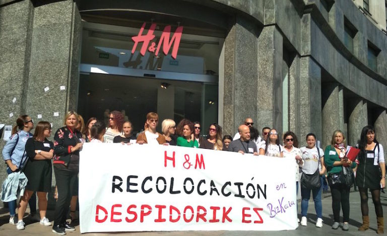 Las trabajadoras de H&M irán a la huelga para pedir la recolocación de todas las compañeras en Bizkaia