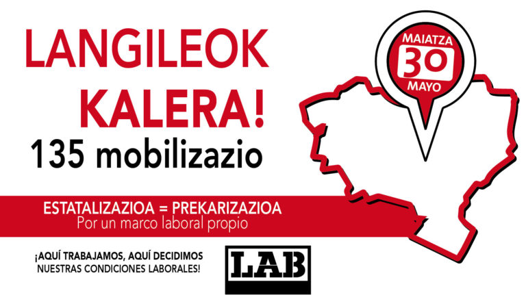 135 mobilizazio egingo ditugu bihar estatalizazioaren aurka