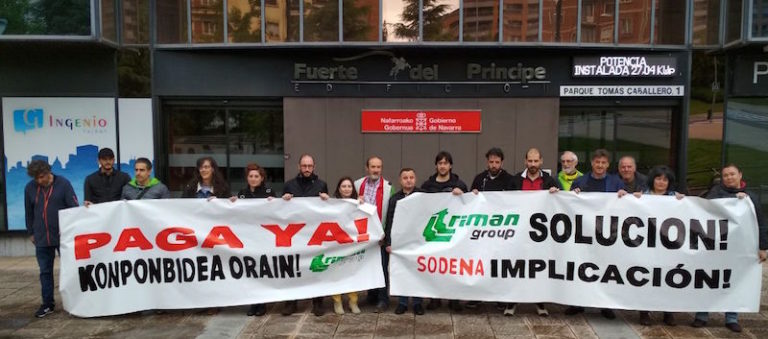 Konponbideak exijitu dituzte Triman Minerals enpresako langileek