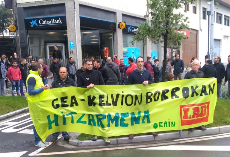 Una de las movilizaciones convocadas por las y los trabajadores.