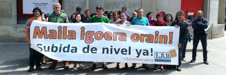 Hemos reclamado la subida de nivel para varios colectivos de la administración de Nafarroa