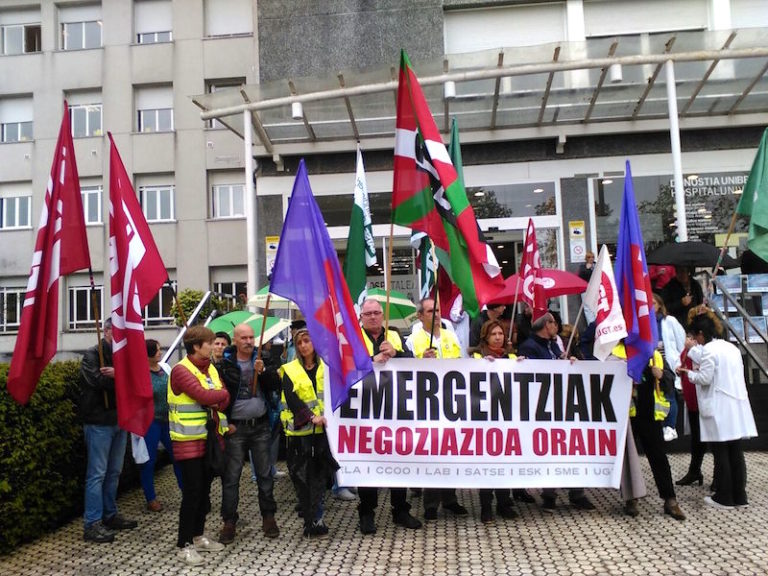 Emergencias de Osakidetza sigue movilizándose ante la ausencia de una interlocución válida