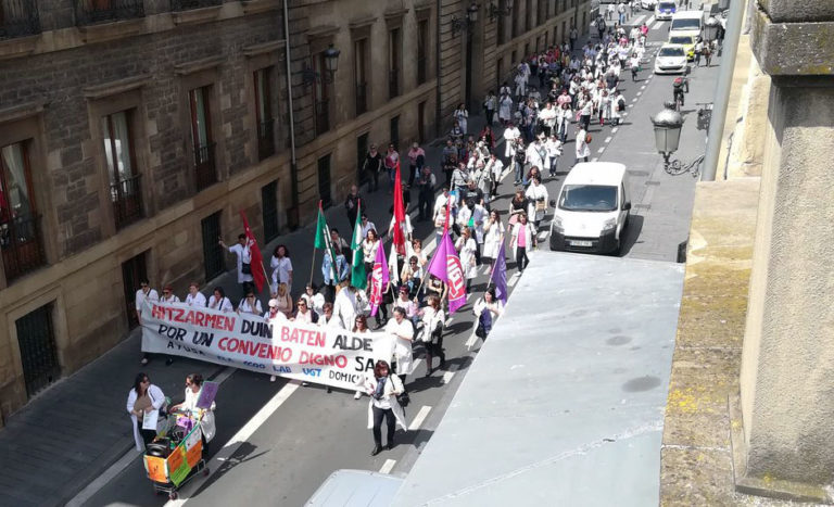 Huelga en el sector de Ayuda a domicilio de Araba