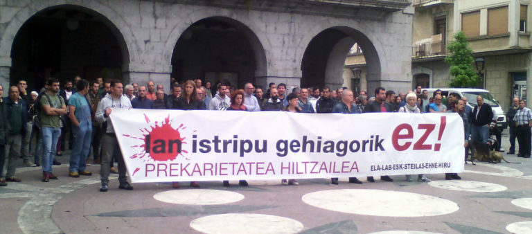 Lanean hildako azken langilean gogoan Orozkon