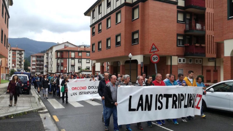 Lan heriotzak salatu dituzte Orozkon