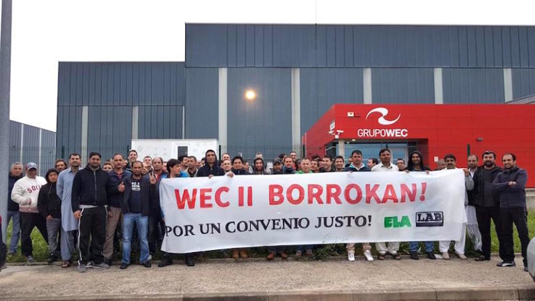 La plantilla de Wind Energy Casting Fundiciones está en huelga indefinida por un convenio justo