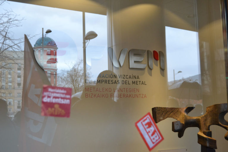 LAB suspende su participación en la mesa del metal de Bizkaia debido a la nula voluntad de negociación de FVEM