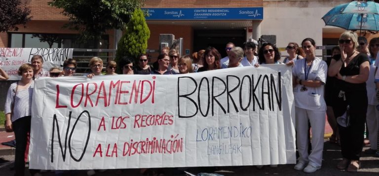 Paro y concentración en Sanitas Loramendi de Erandio