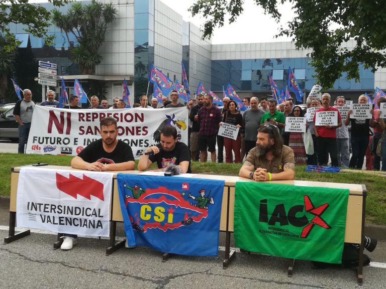 CSI sindikatuari elkartasuna adierazi diogu, Asturiasen bertan