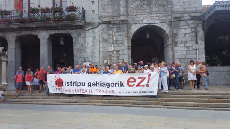 Lan heriotzen eragilea prekarietatea dela salatu dugu Laudion