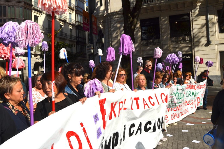 Las trabajadoras de Garbialdi reiteran que no piensan rendirse