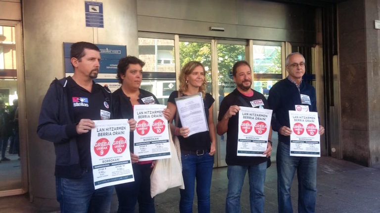 EAEko gizarte ekimeneko ikastetxeetan deitutako greba erregistratu dugu