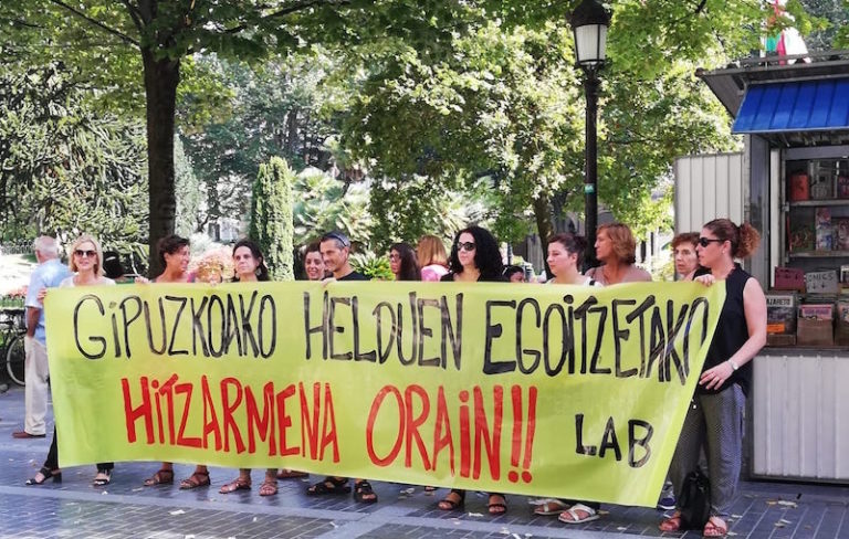 Nos hemos movilizado en favor del convenio de residencias para personas mayores de Gipuzkoa