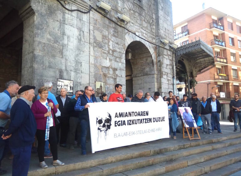 Hemos homenajeado en Laudio a Jose Luis Landeta y al resto de víctimas del amianto