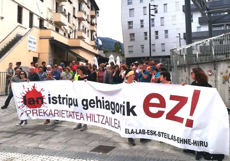 Lan heriotzak salatu ditugu Zizurkilen