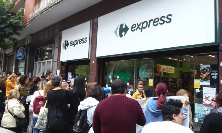 Nos hemos movilizado contra el modelo de comercio que explota y flexibiliza la jornada laboral