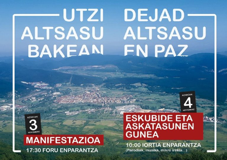 El sindicato LAB ante el acto programado por C’s, Vox y el PP en Alsasua