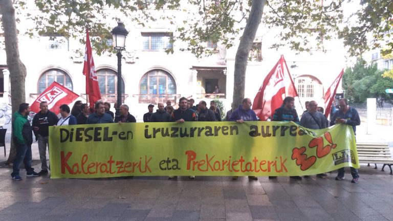 Advertimos sobre el riesgo de que el nuevo fraude del diesel traiga consigo despidos y precariedad