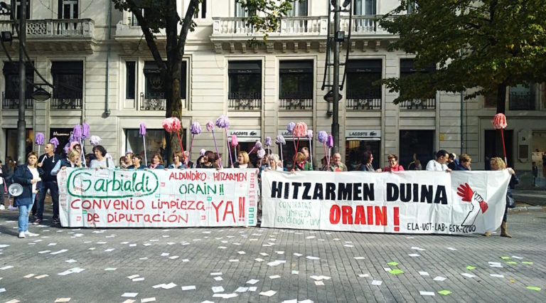 Las trabajadoras de Garbialdi deciden intensificar las movilizaciones