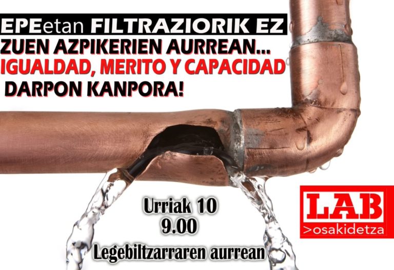 Los resultados del informe de la Universidad de Oviedo apoyan las irregularidades denunciadas en la OPE de Osakidetza