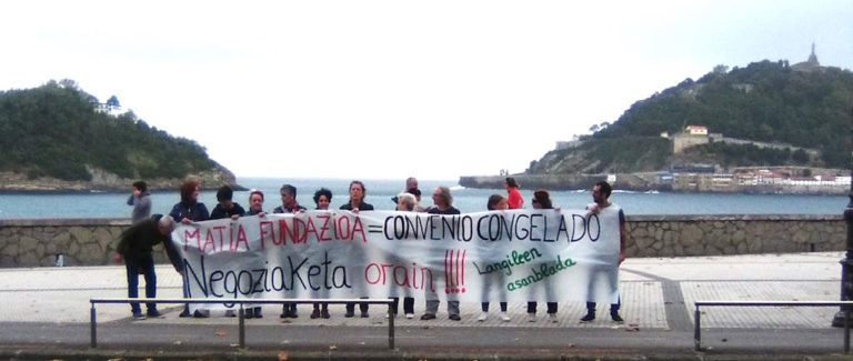 Las y los trabajadores de Matia Fundazioa deciden intensificar las protestas