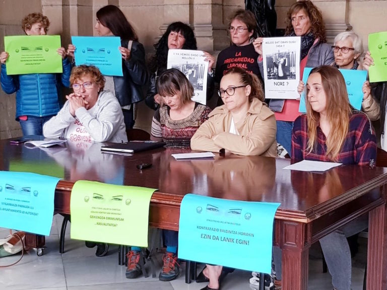 Donostiako etxez etxeko laguntza zerbitzuko langileek Garbialdiren jokaera salatu dute berriro