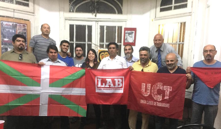 Txilen egon gara, bertako eragile sindikalekin