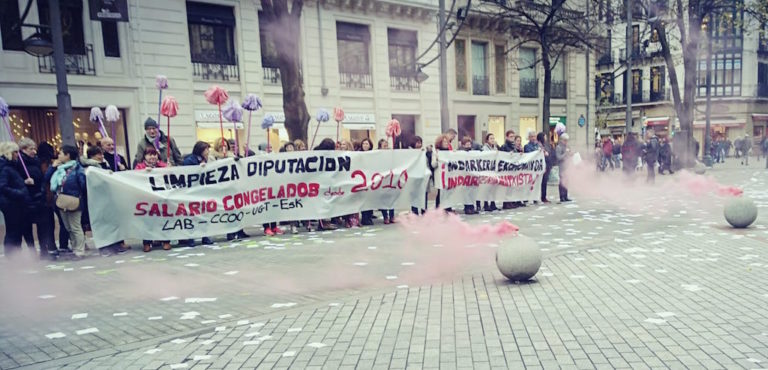 Las trabajadoras de Garbialdi continúan en lucha