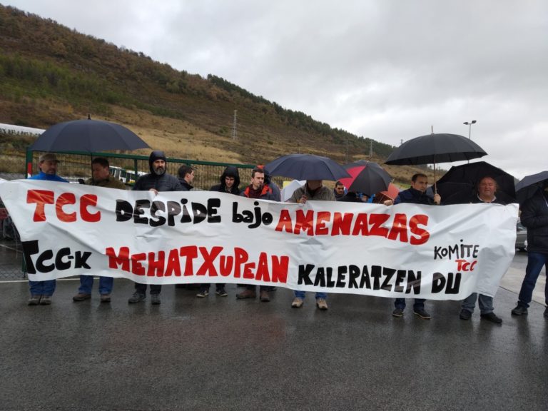 Langileen kontrako mehatxuak salatu ditu TCCko enpresa-batzordeak