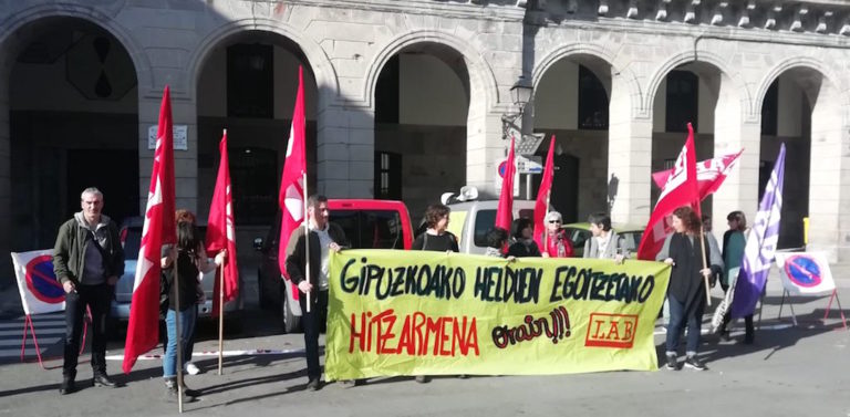 Convocan huelgas para el 26 de noviembre y el 24 y 31 de diciembre en las residencias de Gipuzkoa