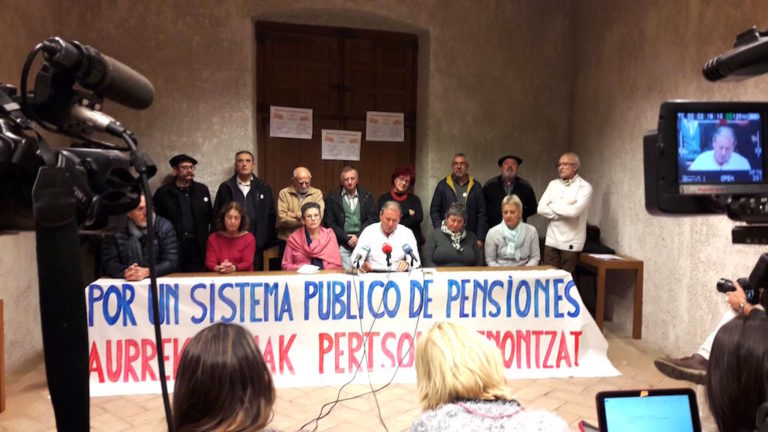 Abenduaren 15ean kalera irtetzeko deia egin dute pentsionistek, bizitza duinaren defentsan