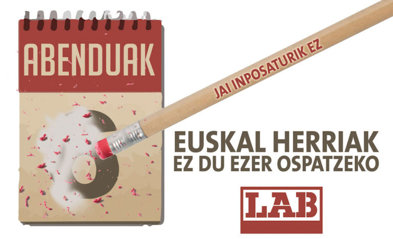 Egoitzak zabalik ditugu gaur, ez baitugu ezer ospatzeko