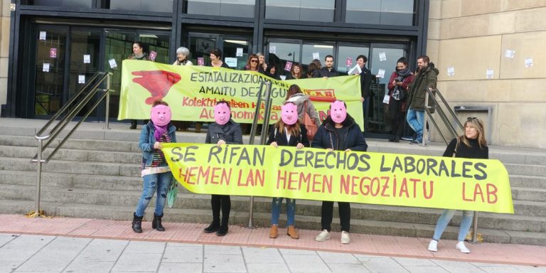 EAEko kolektibitateetako langileek hitzarmen autonomikoa eskatu dute sektorerako