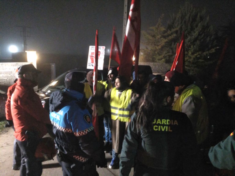 Huerta de Peraltako grebalarien aurkako jazarpenak ez du etenik