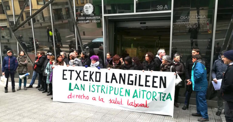 Hemos pedido ante Osakidetza el reconocimiento de los accidentes laborales de las trabajadoras del hogar