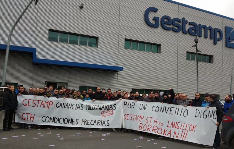 Seguimiento absoluto en el primer día de paros de GTH, del grupo Gestamp