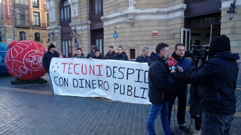 Trabajadoras y trabajadores de Tecuni se concentraron el  sábado en contra de los despidos