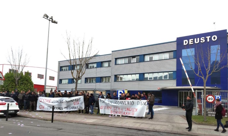 Aurrera jarraitzen dute GTHko lanuzteek