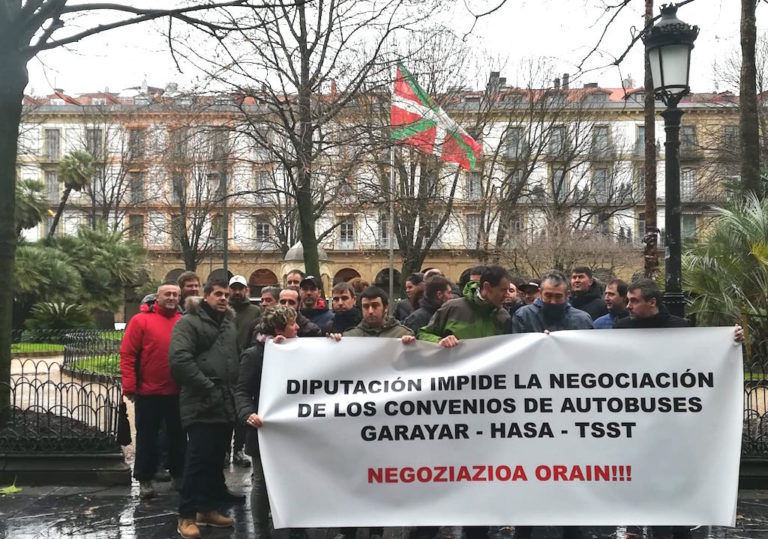 No vamos a tolerar que Diputación no autorice negociar sus convenios a las empresas que cubren las líneas de autobús de Buruntzaldea