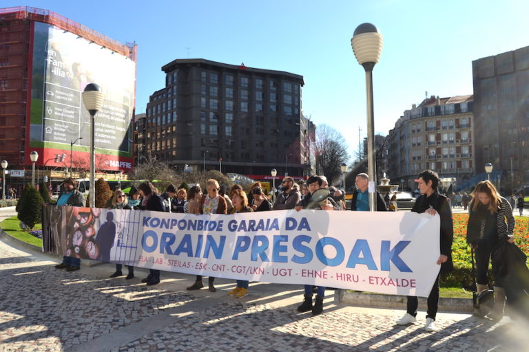Presoen eskubideen alde mobilizatu gara sindikatuak, Bilbon