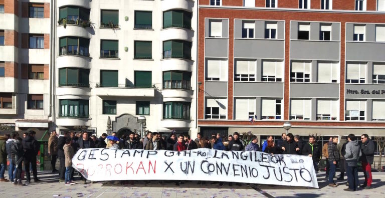 Las y los trabajadores de dos empresas de Gestamp se movilizarán mañana de forma conjunta