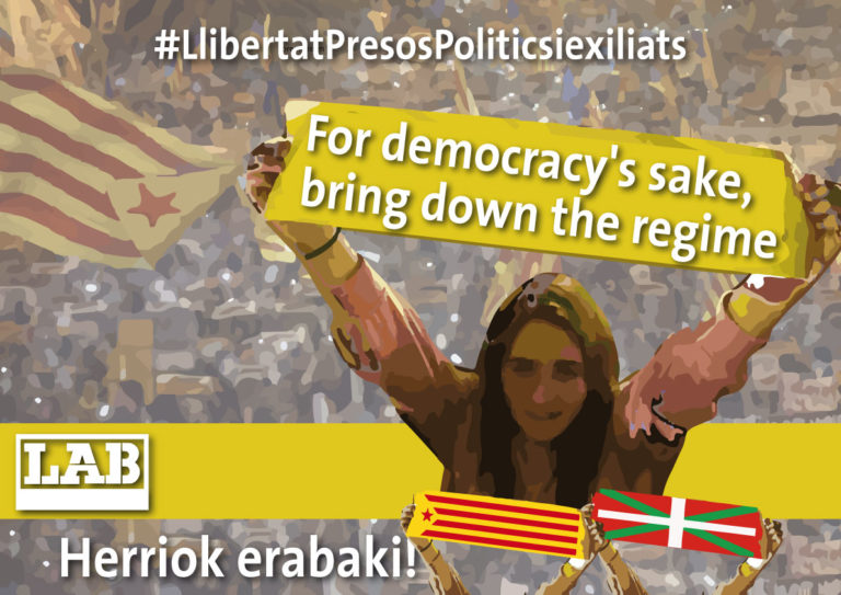 La democracia está en juego, y hacemos un llamamiento a salir a la calle por los derechos democráticos